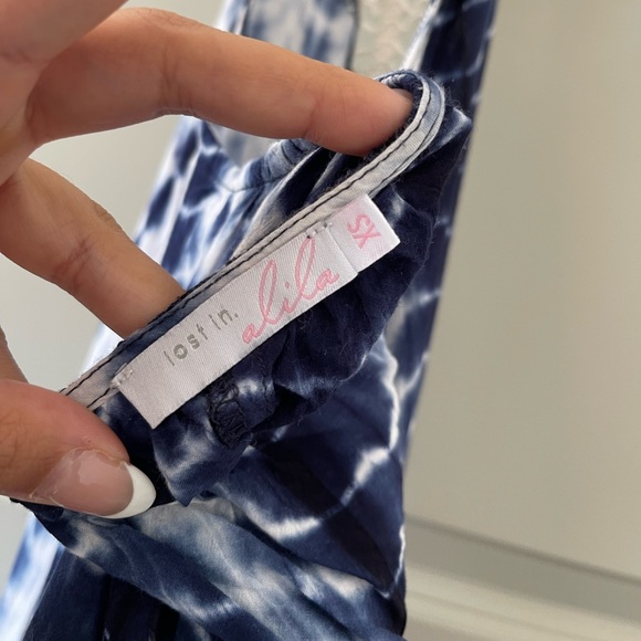 Lost In Alila High Neck Maxi Side Slit Boho Beachy Dress - Picture 7 of 8